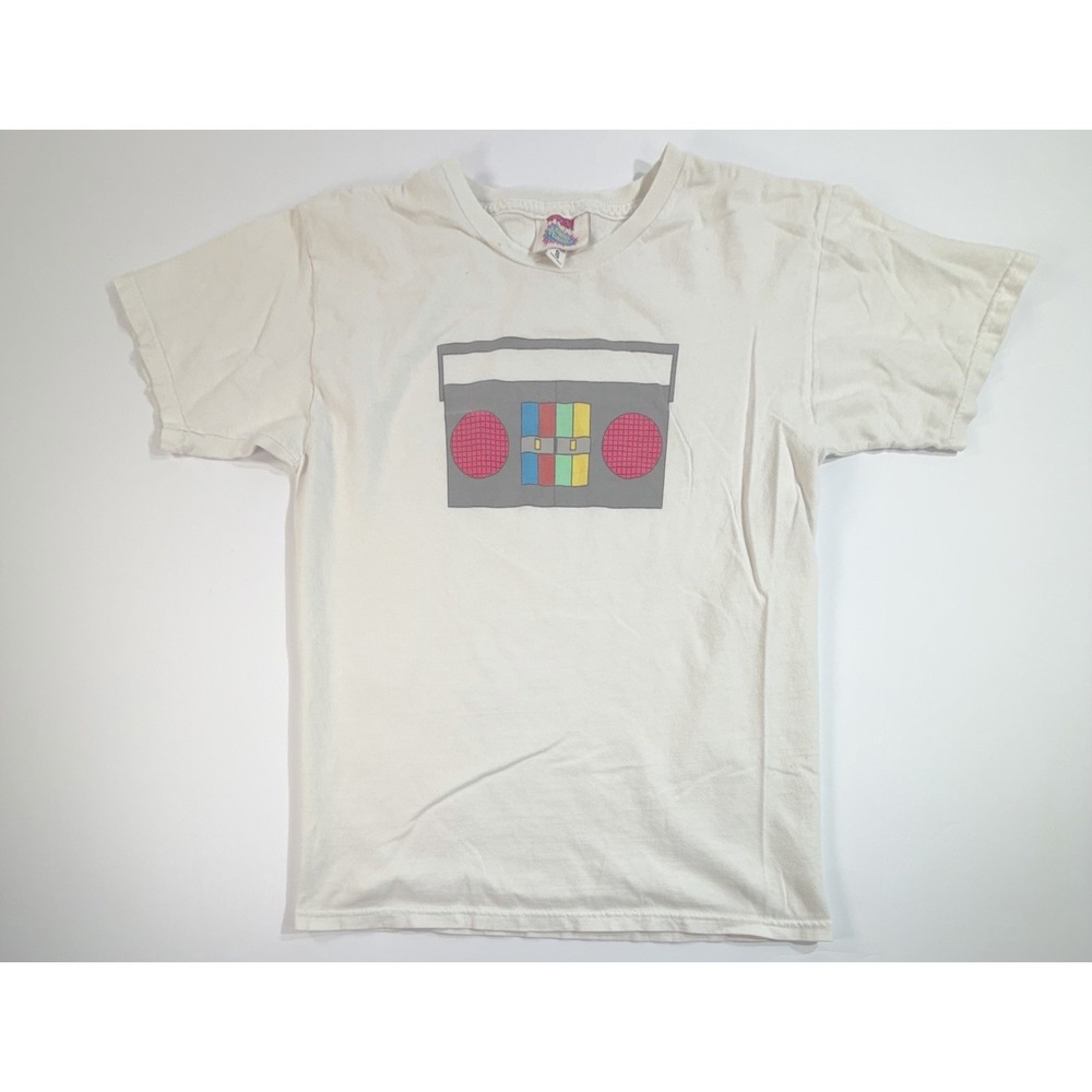 Kidrobot x Yo‎ Gabba Gabba Boombox Graphic T Shirt Small Cartoon Tee